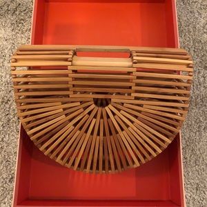 Cult Gaia Fan Ark Bamboo Bag Small
